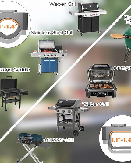 Grill Light Designed for Blackstone Griddle & Weber Grill, Automatic On/Off BBQ Light, Blackstone Griddle Accessories, LED BBQ Grilling Accessories for Outdoor Grill, Gifts for Men Dad Husband