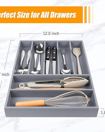 Kitchen Silverware Drawer Organizer and Storage Organizador Small De Cucharas y Tenedores Cubiertos Para Gavetas Cocina Para Gabinete Cajones Cocina Cajones Cocina Para Gabinete Hogar y Cocina Ofertas