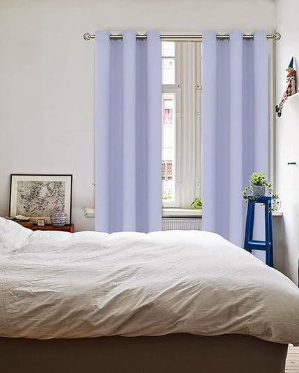 BGment Room Darkening Curtains 84 Inches Long - Grommet Thermal Insulated Drapes Window Treatment Curtains for Bedroom, 2 Panels, 42 x 84 Inch, Lavander