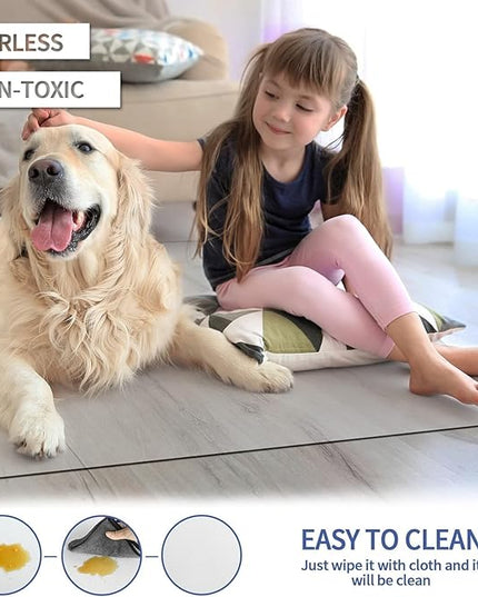 Warmstar Clear Office Chair Mat for Hardwood Floor,47"x59" Plastic Floor Mat Clear Rolling Mat for Office Chair No Curling,Heavy Duty Clear Desk Chair Mat Wood Tile Floor Mat for Office & Home