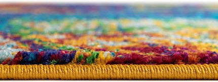 Rugs.com Calypso Collection Rug – 9' x 12' Multi Medium Rug Perfect for Living Rooms, Large Dining Rooms, Open Floorplans