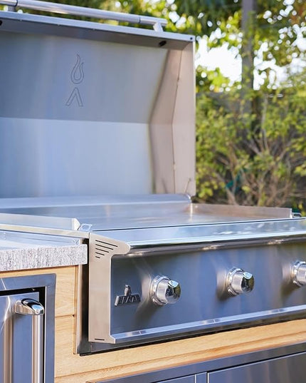 Blaze LTE PRO Gas Griddle | Built-In Natural Gas Flat Top Grill | Premium 40-Inch Stainless Steel Flat Top Griddle | BLZ-GRIDDLE40-NG