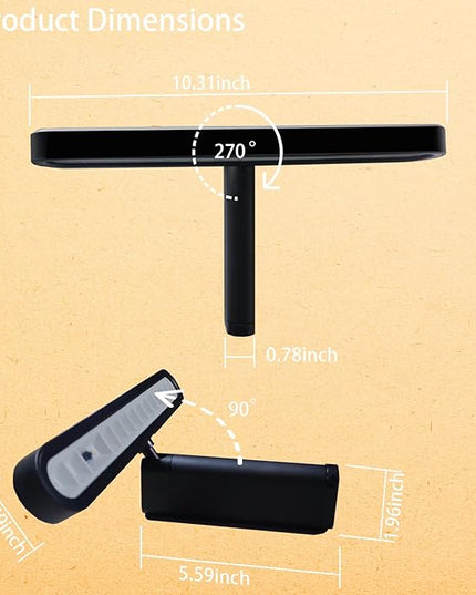 Picture Lights for Wall Battery Operated 4800mAh, 10inch Rechargeable Display Light with Remote/Rotatable, Dimmable/3CCT LED Art Cordless Lamp for Painting/Gallery Artwork/Portraits/Frame/Poster 2Pack