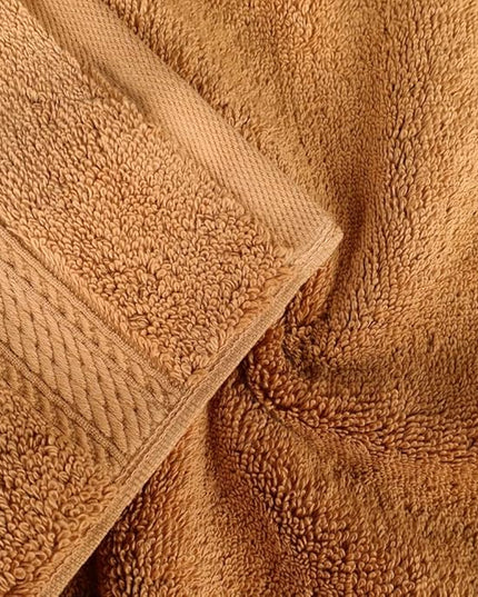 Superior Egyptian Cotton Pile 3 Piece Towel Set, Includes 1 Bath, 1 Hand, 1 Face Towel/Washcloth, Ultra Soft Luxury Towels, Thick Plush Essentials, Guest Bath, Spa, Hotel Bathroom, Rust