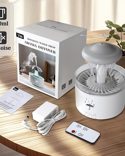 Essential Oil Diffuser for Home, Bedroom Humidifiers, Air Scent Aroma Aromatherapy Ultrasonic Humidifier Machine Timer Small Mini difusor de Aromas para casa Living Room Office Decor Gifts Jellyfish