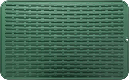 Silicone Dish Drying Mat for Multiple Usage,Easy clean,Eco-friendly,Heat-resistant Silicone Mat for Kitchen Counter or Sink,Refrigerator or Drawer Liner Green 3XL 28 inches x 18 inches
