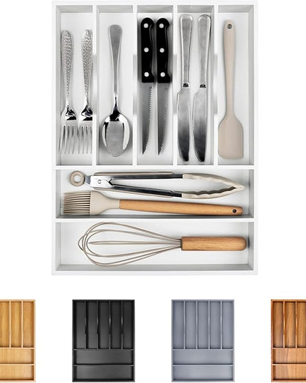 Kitchen Silverware Drawer Organizer and Storage Deep Cookware Utensil Cutlery Rack Office Drawer Organizer Tray Amazon Basics Kitchen Home Gadgets Rv Storage Solutions Wedding Registry Must Haves 2025