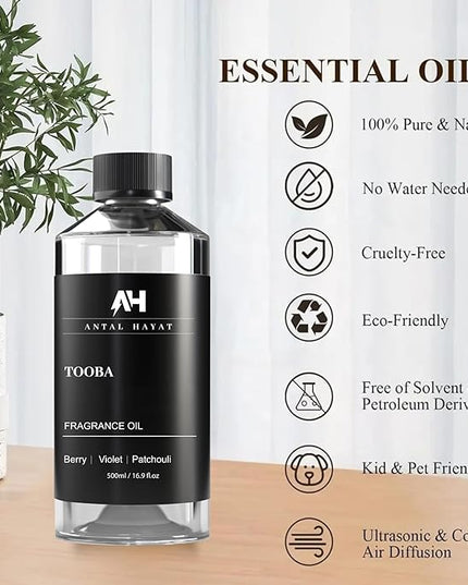 Hotel Scents Tooba Diffuser Oil 500ml - Inspired by La Vie Est Belle Perfume - Hotel Scent for Home - Berry, Patchouli & Violet - Luxury Aromatherapy Oil for Ultrasonic & Waterless Diffusers