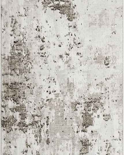 Modern Abstract 2x7 Runner Rug Washable Non Slip Stain Resistant Rug for Hallway Kitchen Bedroom Non Shedding Low Pile Indoor Floor Cover,Taupe/Beige