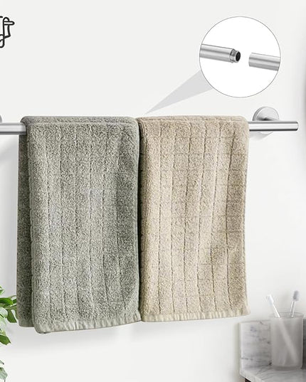TURS 5 Piece Bathroom Hardware Set Brushed, SUS304 Stainless Steel Bath Towel Bar Set, 24 Inch Bathroom Accessories Kit Wall Mounted