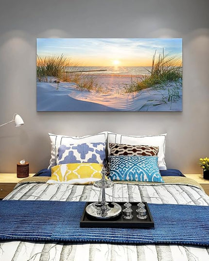 Lapremoly Wall Decorations - Canvas Wall Art for Living Room, Bedroom & Office - Modern Wall Decor - Ocean View Seascape Prints & Paintings - Framed Mural Artwork for Home Decor