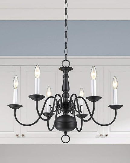 Livex Lighting 5006-07 Williamsburgh 6-Light Chandelier, Bronze,18Hx24W