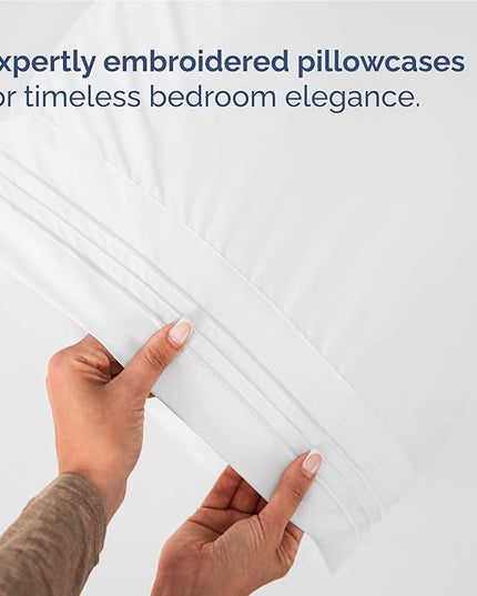 Twin XL Size 3 Piece Sheet Set - Comfy Breathable & Cooling Bed Sheets Set - Hotel Luxury Bedding for Women, Men, Kids, Teens, Boys & Girls - Deep Pockets, Ultra-Soft, Wrinkle Free - Oeko-Tex - White
