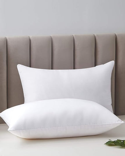 Acanva Bed Pillows for Sleeping, Cooling Hotel Quality with Premium Soft 3D Down Alternative Fill for Back, Stomach or Side Sleepers, Queen (Pack of 4), White