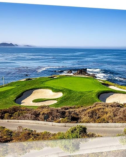 USA California Golf Course Wall Art for Living Room Bedroom Bathroom Home Decorations Golf Course Picture Poster Print on Canvas Modern Artwork Framed Ready to Hang(24''H x 36''W)
