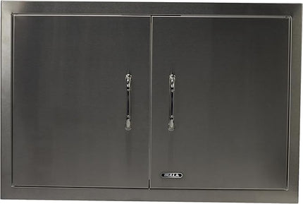 Bull Outdoor Products Premium Components for Outdoor Kitchen BBQ Island 30" Double Door with Reveal