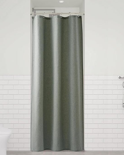 Naturoom Desert Sage 36 Inch Shower Curtain - Stall Narrow Half Linen Ultra Thick Fabric Shower Curtain Set with Hooks, Boho Farmhouse Rustic RV Camper Bath Curtains for Bathroom, 36x72