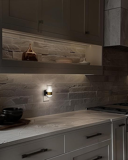 Night Lights Plug into Wall, Home Decor, Decorative Night Light with Dusk to Dawn Light Sensor, Daylight White 5000K, 0-100LM Adjustable Brightness, Unique Design for Use in Bedroom, Hallways, 2 Pack