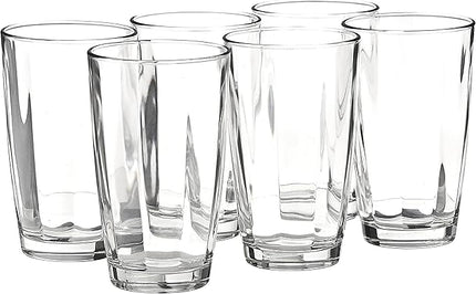 Bormioli Rocco Pulsar 15.75 oz. Cooler Glasses, Clear, Set of 6