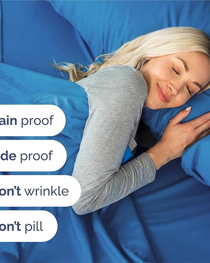King Size 4 Piece Sheet Set - Comfy Breathable & Cooling Bed Sheets Set - Hotel Luxury Bedding for Women, Men, Kids, Teens, Boys & Girls - Deep Pockets, Soft and Wrinkle Free - Oeko-Tex - Royal Blue
