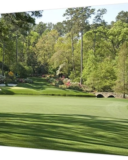 Augusta National Golf Course Wall Art for Living Room Bedroom Bathroom Home Decorations - Augusta Golf Course Picture Poster Framed Artwork Canvas Prints Ready to Hang(28''H x 44''W)