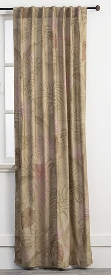 Maison d' Hermine Curtains for Living Room 100% Cotton 108 inch Length Two Panels Light Filtering Curtains for Bedroom Windows with Rod and Loop Pockets Drapes (Creole Olive Grey, 50" W x 108" L)