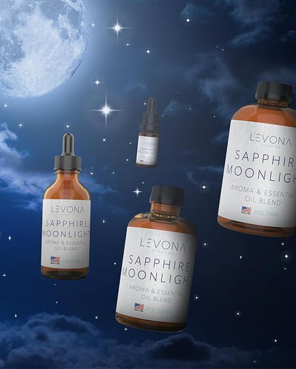 Levona Scent Pure Essential Oils for Diffusers for Home, Hotel & Office - Sapphire Moonlight Essential Oil - Oil Diffusers Essential Oils - Home Luxury Scents - 10 Ml Fragrance Oil