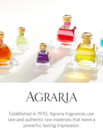 AGRARIA AirEssence Flower and Reed Diffuser Set, Handmade Sola Flower Botanical Home Fragrance Set, Scented Oil Reed Diffuser Gift for All Occasions