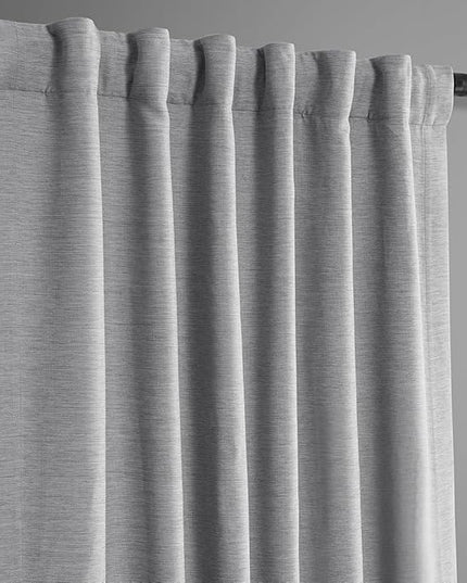 HPD Half Price Drapes Bellino Room Darkening Curtains 63 Inches Long Curtains for Bedroom & Living Room (1 Panel), 50 X 63, Vista Grey