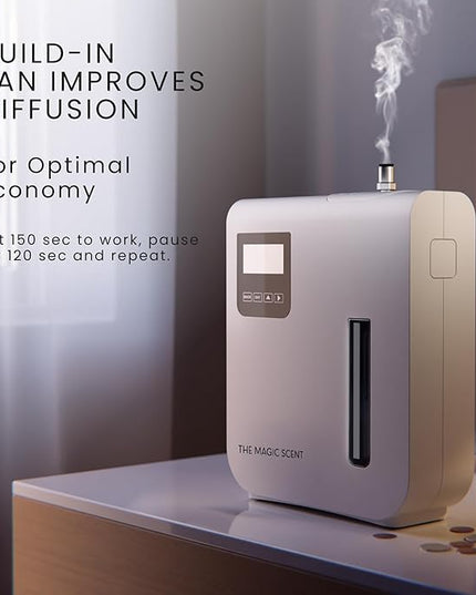 The Magic Scent Diffuser, Scent Air Machine for Home & Hotels, HVAC or Portable Nebulizing Diffuser - Large Room Waterless Aroma Machine - Aroma Oil Included
