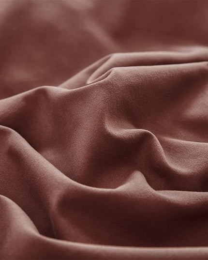 CLOTHKNOW Brick Red Comforter Set California King Rust Red Bedding Comforter Sets Dark Rust Comforter Soft Brownish Comforter with 2 x Pillow Cases