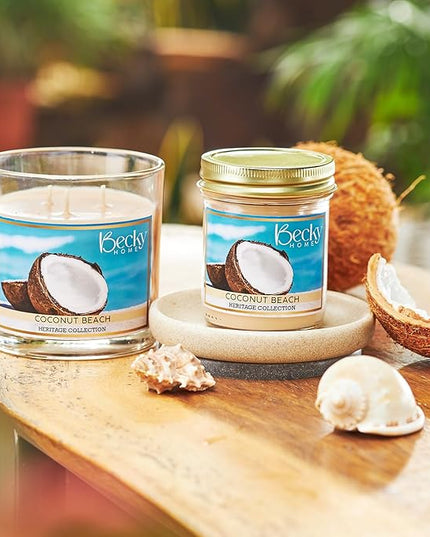8oz Coconut Scented Candles for Home, 45 Hrs Soy Wax Candle, Aromatherapy Candle Gifts for Men and Women