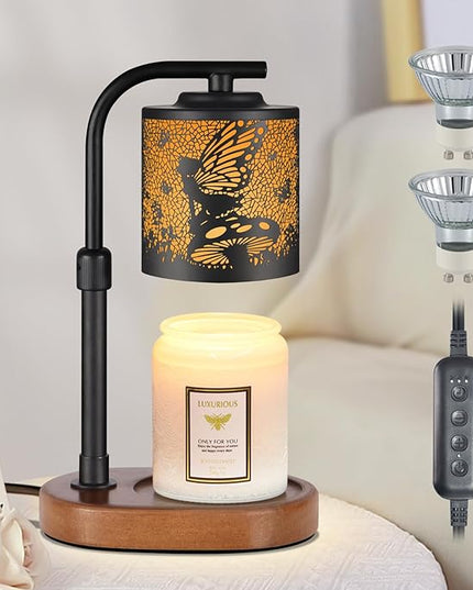 Candle Warmer Lamp,Birthday Gifts for Women Mom,Adjustable Height for Scented Jar Candles,Electric Candle Lamp Warmer for Home Decor(Flower Fairy)