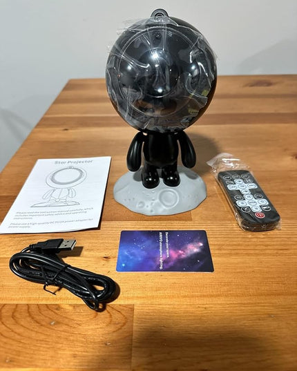 AIRIVO Star Projector,Astronaut Galaxy Projector Night Light Bluetooth Speaker with Remote,White Noise,Interactive Posture Adjust,Room Bedroom Decor,Birthday Christmas Gifts for Kids Adults