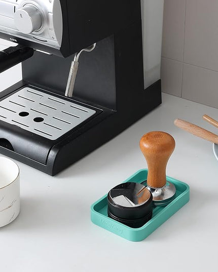 Silicone Kitchen Sink Organizer Tray for Multiple Usage,Easy Clean Sponges Holder for Kitchen Bathroom Counter or Sink,Dish Soap Dispenser,Scrubber,Bottle,Cup Mint 4.9”x 3.2”