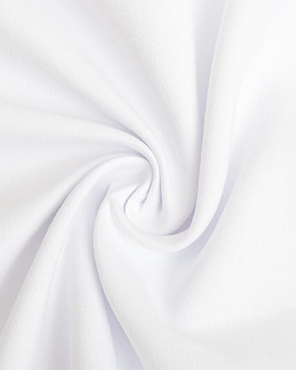 NTBAY Toddler Bedding Set - 4 Piece Soft and Breathable Crib Bedding Set for Boys and Girls, Includes Quilted Comforter, Fitted Sheet, Flat Top Sheet and Envelope Pillowcase, White