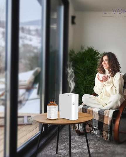Levona Scent Essential Oil - Fresh Aroma for Home, Office, Hotel & Spa, Perfect in Humidifiers and Diffusers, Luxury Fragrance, With Roses, Geranium, Zesty Lemon Notes - 500ml/ 17 fl oz, Blissful Aura