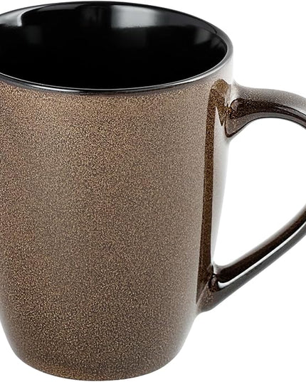 Ceramic Mugs 12oz,Large Ceramic Coffee Cups for Men, Women, Dad, Mom, Modern Coffee Mugs With Handle For Tea,Latte,Cappuccino,Cocoa. (Brown 1 Pack)
