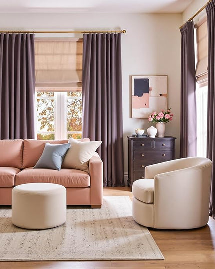 Lazzzy Velvet Blackout Curtains Thermal Insulated Room Window Drapes Super Soft Luxury Curtains for Living Room Bedroom Rod Pocket 2 Panels, Lavender Purple, 52" W x 96" L