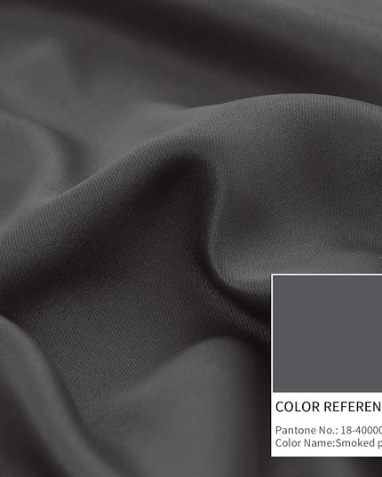 BGment Rod Pocket and Back Tab Blackout Curtains for Bedroom - Thermal Insulated Room Darkening Curtains for Living Room, 2 Window Curtain Panels (70 x 63 Inch, Dark Grey)