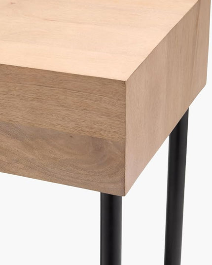Mark&Day Console Table, Markela Brown Entryway Hallway Side Tables, Narrow Sofa Table for Living Room, Long Accent Entry Display Table for Foyer Corridor Office