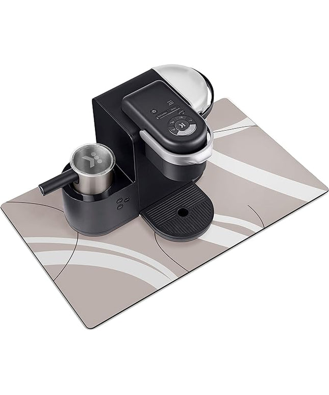 Golener Thick Mat for Coffee Maker,Water Collection Coffee Mat，No-Slip Mats for Small Appliances - Coffee Makers, Blenders, Stand Mixers,Juice Machine,etc, 23"x15"