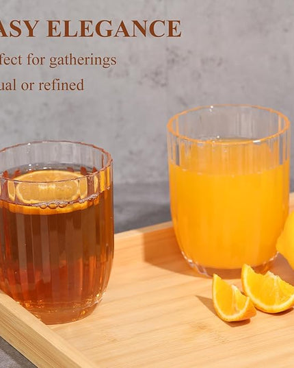 Acrylic Clear Highball Plastic Cups | Plastic Reusable Tumblers 15oz (Set of 6) | Stackable | BPA-free Tumblers | Shatterproof | Top-rack Dishwasher Safe
