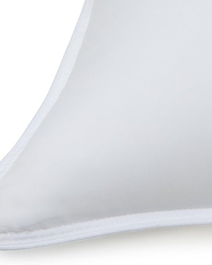 Amazon Basics Down-Alternative Pillows for Stomach and Back Sleepers, Soft Density, 20 x 36 inches, 2-Pack, White