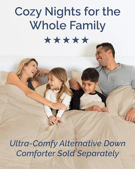Cal King Size 4 Piece Sheet Set - Comfy Breathable & Cooling Bed Sheets Set - Hotel Luxury Bedding for Women, Men, Kids, Teens, Boys & Girls - Deep Pockets, Ultra-Soft, Wrinkle Free - Oeko-Tex - Cream