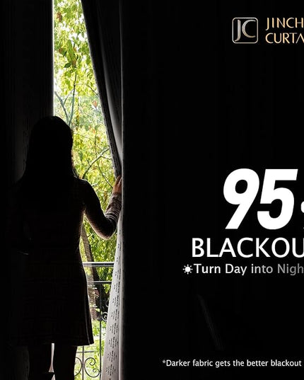 jinchan 95% Blackout Boho Curtains 54 Inch Length for Bedroom Black on Beige Geometric Printed Grommet Top Room Darkening Thermal Insulated Window Drapes 2 Panels