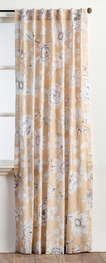 Maison d' Hermine Curtains for Living Room 100% Cotton 108 inch Length Two Panels Light Filtering Curtains for Bedroom Windows with Rod and Loop Pockets Drapes (Pretty Autumn, 50" W x 108" L)