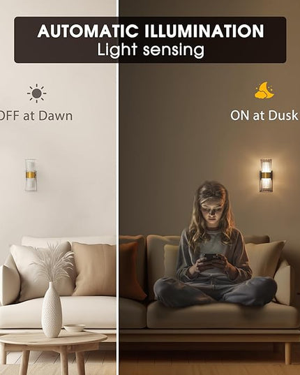 Night Light Plug into Wall, 2 Pack, 320° Rotation Night Light with Dusk to Dawn Light Sensor, Soft White 3000K, 0-100LM Adjustable Brightness, Unique Elegant Design for Use in Bedroom, Hallways