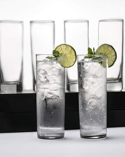 LEMONSODA Premium Highball 12oz Glass Set - Elegant Tom Collins Glasses Set of 6, 12, and 48 Tall Drinking Water Glasses - Bar Glassware for Mojito, Whiskey, Cocktail (Set of 48)(2007)