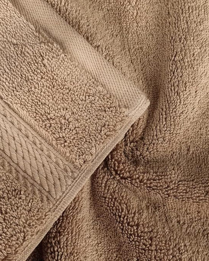 Superior Egyptian Cotton Pile Face Towel/Washcloth Set of 6, Ultra Soft Luxury Towels, Thick Plush Essentials, Absorbent Heavyweight, Guest Bath, Hotel, Spa, Home Bathroom, Shower Basics, Latte